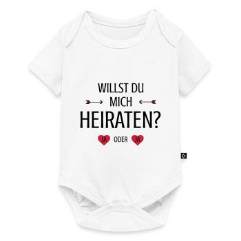 Will you marry me wedding request saying - Baby Premium short-sleeve bodysuit - white - Front