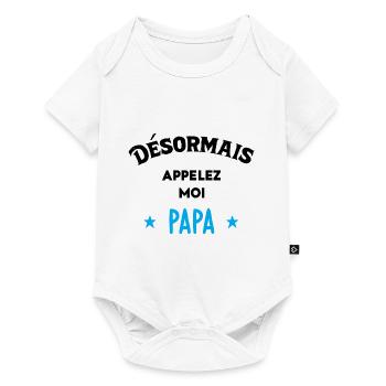 Idée D'Annonce De Grossesse - Body à manches courtes Premium Bébé - blanc - Devant
