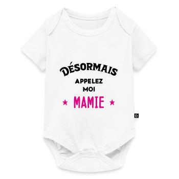 Idée D'Annonce De Grossesse - Body à manches courtes Premium Bébé - blanc - Devant