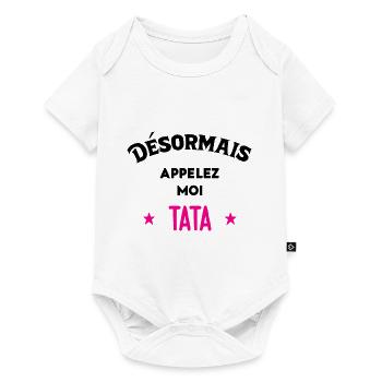Idée D'Annonce De Grossesse - Body à manches courtes Premium Bébé - blanc - Devant