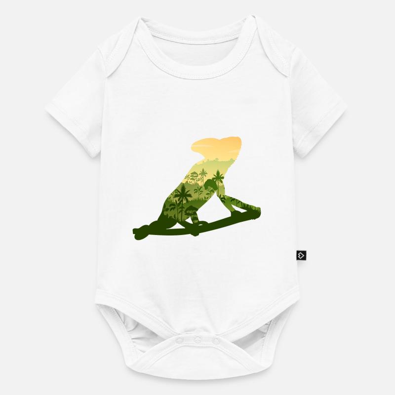 Chamäleon - Baby Premium Kurzarmbody - Weiß
