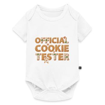 Official Cookie Tester Family Christmas Desserts - Baby Premium short-sleeve bodysuit - white - Front