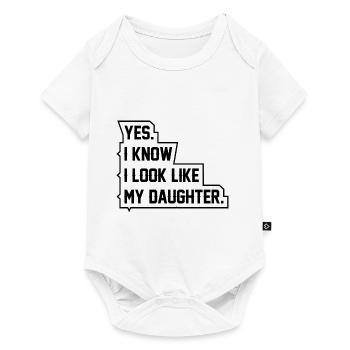 Oui, je sais, je ressemble à ma fille - Body à manches courtes Premium Bébé - blanc - Devant
