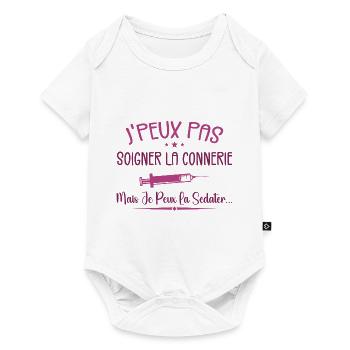 Citations Cool Pour Les Infirmière Géniale - Body à manches courtes Premium Bébé - blanc - Devant