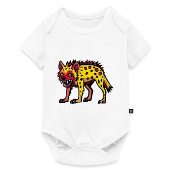 Hyena Halloween Comic Funny - Baby Premium short-sleeve bodysuit - white - Front