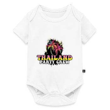 Thaïlande Party Crew Vacances - Body à manches courtes Premium Bébé - blanc - Devant