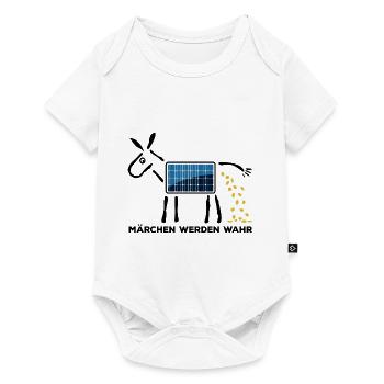 Solar Märchen werden wahr, Goldesel Photovoltaik - Baby Premium Kurzarmbody - Weiß - Vorne