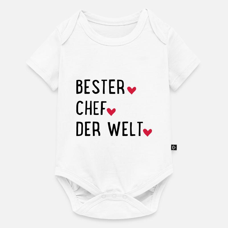 Bester Chef - Baby Premium Kurzarmbody - Weiß