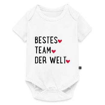 Bestes Team der Welt - Baby Premium Kurzarmbody - Weiß - Vorne