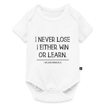 Nelson Mandela’s - Citation motivante Cadeau - Body à manches courtes Premium Bébé - blanc - Devant