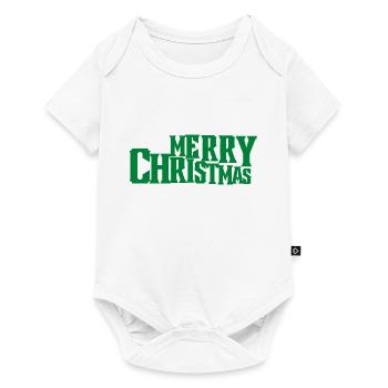 Merry christmas - Body à manches courtes Premium Bébé - blanc - Devant