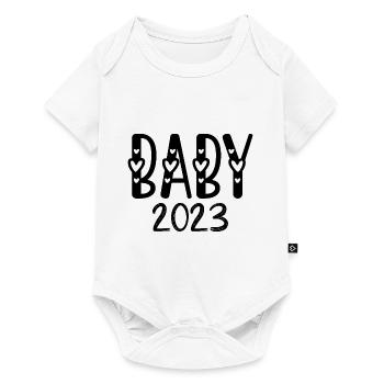 Baby 2023 - Hearts - Baby Premium short-sleeve bodysuit - white - Front