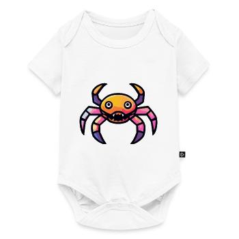 Crabe Crabe Halloween Bande Dessinée Drôle - Body à manches courtes Premium Bébé - blanc - Devant