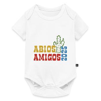 Abios Amigos 2025 - Abitur - Spruch - Baby Premium Kurzarmbody - Weiß - Vorne