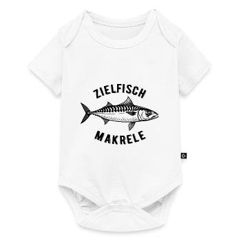 Zielfisch Makrele - Fisch - Angler Geschenk - Baby Premium Kurzarmbody - Weiß - Vorne