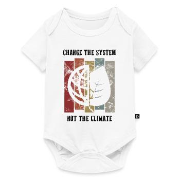 Student demo against climate change - Baby Premium short-sleeve bodysuit - white - Front