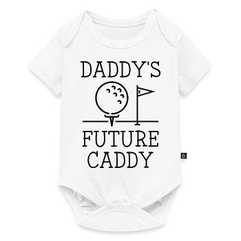 Daddy's Future Caddy - Baby Premium Kurzarmbody - Weiß - Vorne