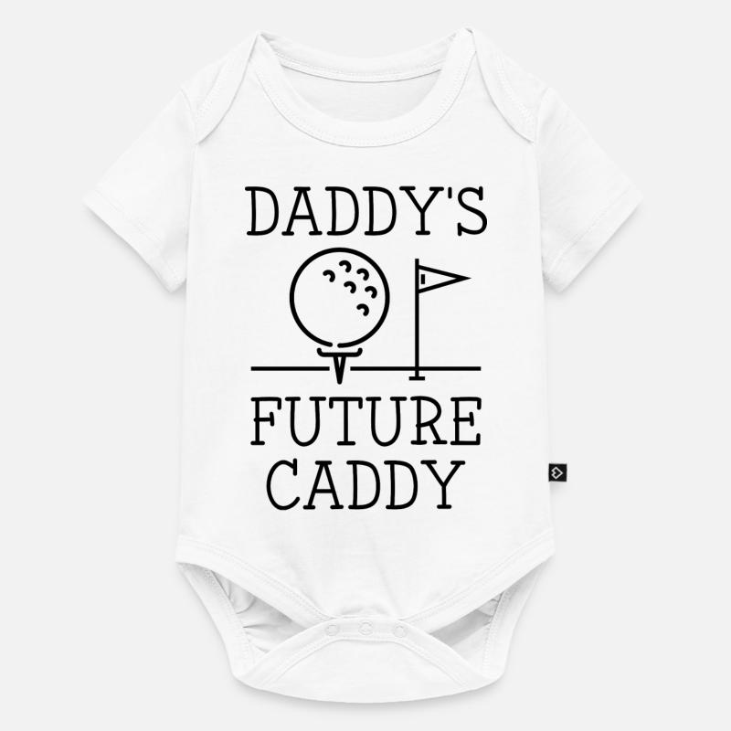 Daddy's Future Caddy - Baby Premium Kurzarmbody - Weiß