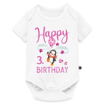 3ème anniversaire 3 ans de la famille - Body à manches courtes Premium Bébé - blanc - Devant