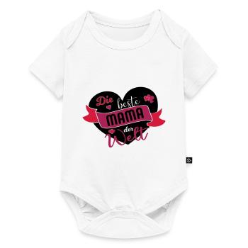 Meilleure maman dans le monde Supermama Saying Gift - Body à manches courtes Premium Bébé - blanc - Devant