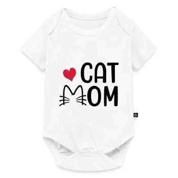 Cat mom - Baby Premium short-sleeve bodysuit - white - Front
