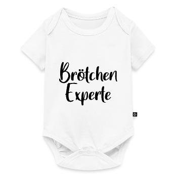 Brötchen Experte - Baby Premium Kurzarmbody - Weiß - Vorne