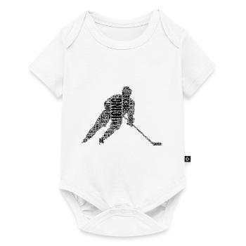 Entraîneur de hockey sur glace Joueurs de hockey sur glace Hockey sur glace Schl - Body à manches courtes Premium Bébé - blanc - Devant