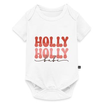Joyeux Noël, Noël, vacances, jours fériés - Body à manches courtes Premium Bébé - blanc - Devant
