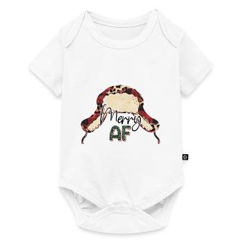 Joyeux Noël, Noël, vacances, jours fériés - Body à manches courtes Premium Bébé - blanc - Devant