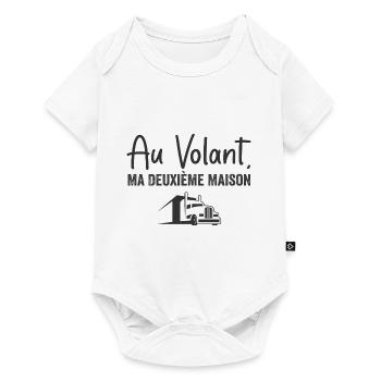 Au Volant, Ma Deuxième Maison - Body à manches courtes Premium Bébé - blanc - Devant