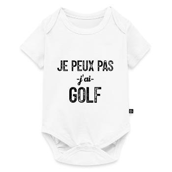 I can't I have golf - Baby Premium short-sleeve bodysuit - white - Front
