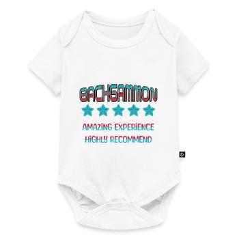 Backgammon Amazing Experience Highly Recommend - Baby Premium short-sleeve bodysuit - white - Front