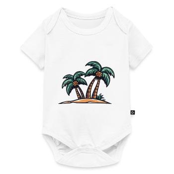 Palm Island - Baby Premium short-sleeve bodysuit - white - Front