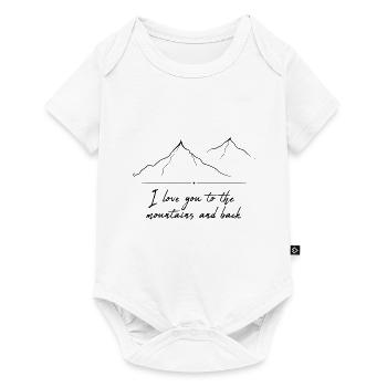 Mountain mountaineering - white - Baby Premium short-sleeve bodysuit - white - Front
