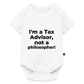 I'm a Tax Advisor, not a philosopher - Baby Premium short-sleeve bodysuit - white - Front