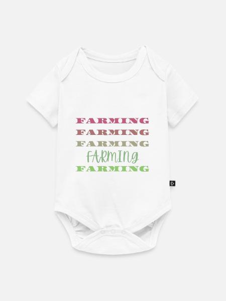 Landwirtschaft - Baby Premium Kurzarmbody - Weiß