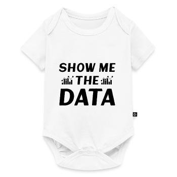 Show me the Data - Baby Premium short-sleeve bodysuit - white - Front