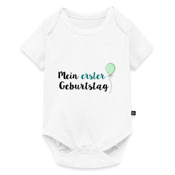 Mein erster Geburtstag - Baby Premium Kurzarmbody - Weiß - Vorne