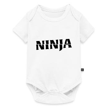 Ninja - Baby Premium Kurzarmbody - Weiß - Vorne