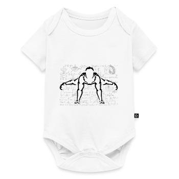 calisthenics body weight dips chin-up bars calist - Baby Premium short-sleeve bodysuit - white - Front