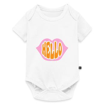 Hello Summer - Baby Premium short-sleeve bodysuit - white - Front
