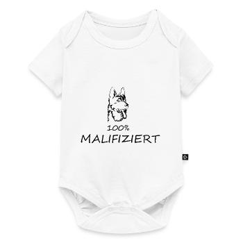 Belgian Malinois Malifiziert IGP Hundesport Hunde - Baby Premium Kurzarmbody - Weiß - Vorne