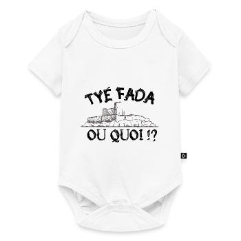 Tyé Fada ou quoi ? humour Marseille, Marseillais - Body à manches courtes Premium Bébé - blanc - Devant