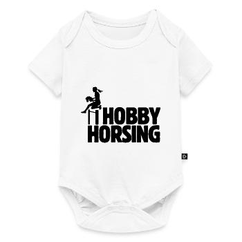 Hobby Horsing - Hobby Cheval - Equitation - Cadeau - Body à manches courtes Premium Bébé - blanc - Devant
