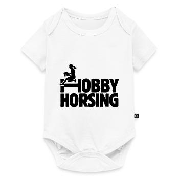Hobby Horsing - Hobby Cheval - Equitation - Cadeau - Body à manches courtes Premium Bébé - blanc - Devant