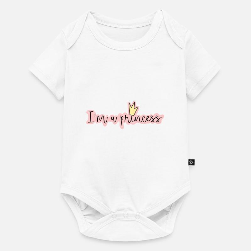 Je suis une princesse - Body à manches courtes Premium Bébé - blanc
