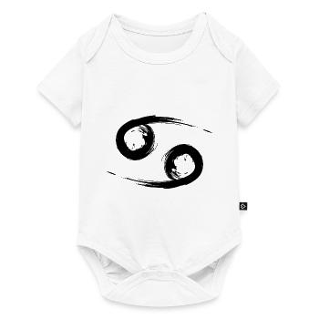 Krebs Cancer Sternzeichen Design Symbol Schwarz - Baby Premium short-sleeve bodysuit - white - Front