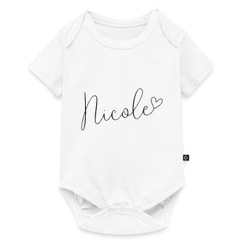 Nicole Name First Name Girl - Baby Premium short-sleeve bodysuit - white - Front