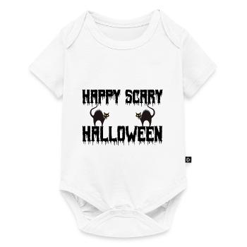 happy scary halloween - Body à manches courtes Premium Bébé - blanc - Devant