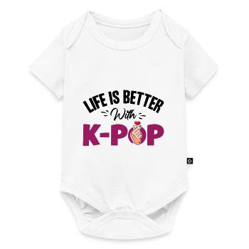Korean Pop Music K-Pop - Baby Premium short-sleeve bodysuit - white - Front